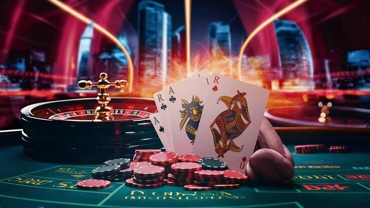 Dadu Online game interface on nefer showing dice roll prediction and odds display